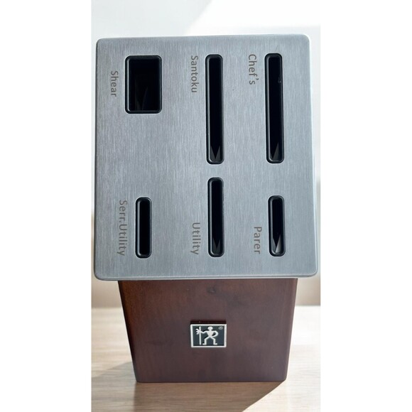 HENCKELS Dynamic Knife Block Set, 6 Pieces, Brown - Picture 1 of 9